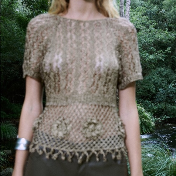 METALLIC THREAD KNIT TOP LIMITED EDITION - Picture 3 of 6